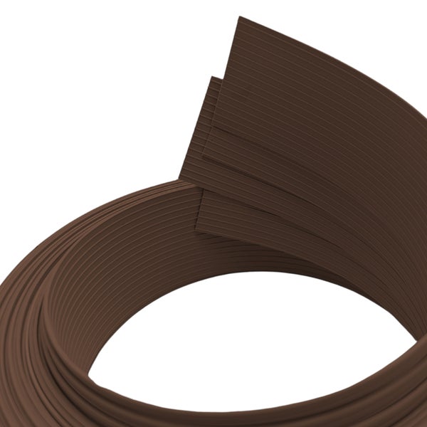 Braune Kantenumleimerrolle aus Kunststoff