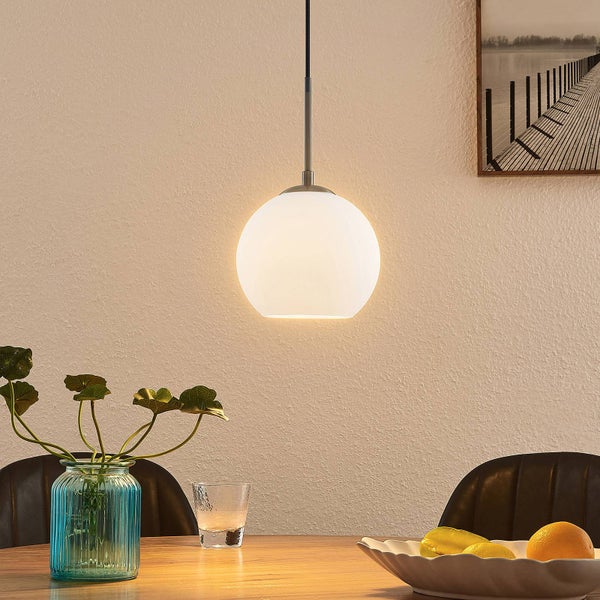 Lindby Pendelleuchte Jurian (Modern) in Weiß aus Metall (1 flammig, E27) - Deckenlampe Esstischlampe Hängelampe Hängeleuchte Wohnzimmerleuchte