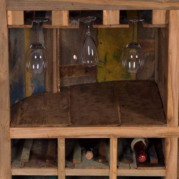 Barschrank Circulo Massivholz naturfarben