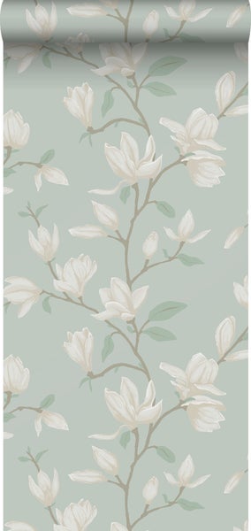 Tapetenrolle mit Magnolienmuster