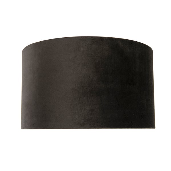 Velour Lampenschirm schwarz 35/35/20 mit goldener Innenseite