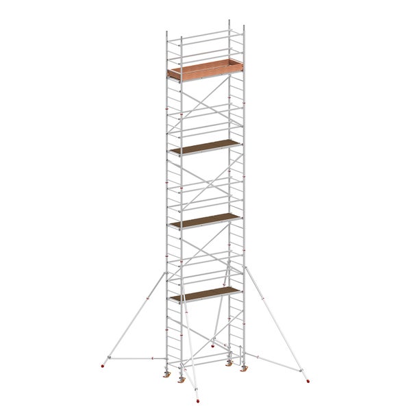 Gerüst mit mehreren Plattformen und Stützbeinen