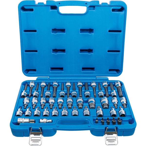 BGS Bit-Einsatz-Satz Antrieb Innenvierkant 12,5 mm (1/2), Außensechskant 8 mm (5/16) 49tlg. - 5188