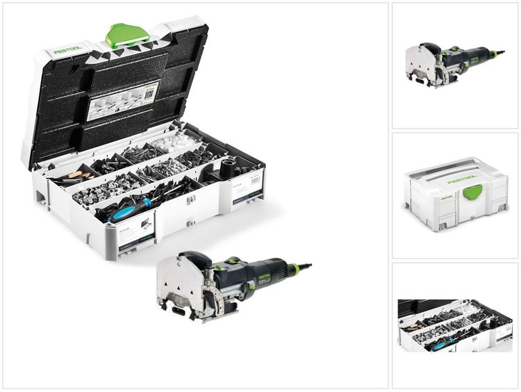 Festool DF 500 Q-Plus Dübelfräse Domino 420W 28mm im Systainer ( 494847 ) + Domino Verbinder Sortiment KV-SYS D8