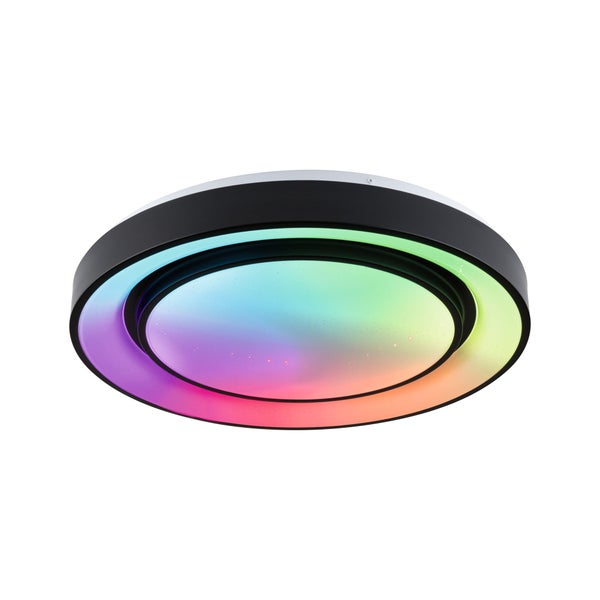 LED Deckenleuchte Rainbow mit Regenbogeneffekt RGBW+ 1500lm 230V 38,5W dimmbar Schwarz, Weiß