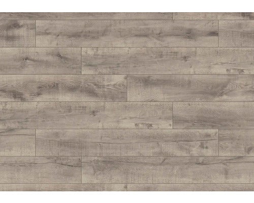 Nahaufnahme eines Laminatbodens mit Holzoptik.