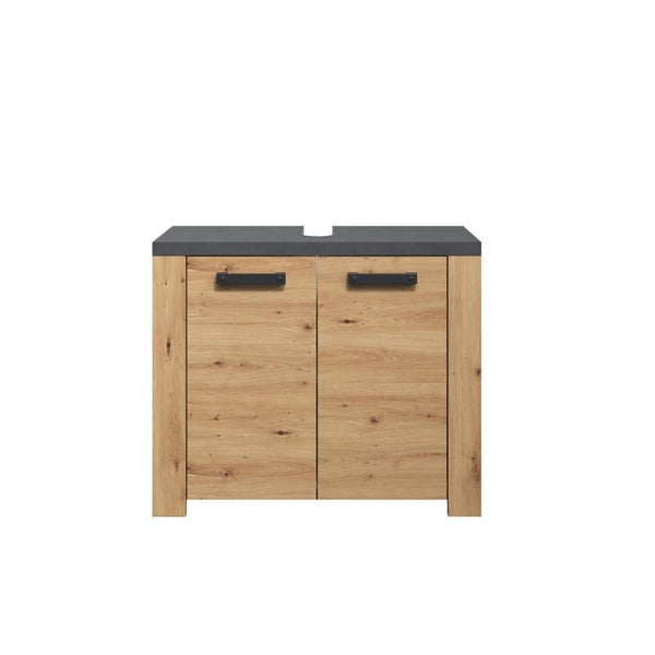 Waschtischunterschrank mit zwei Türen und einer Arbeitsplatte