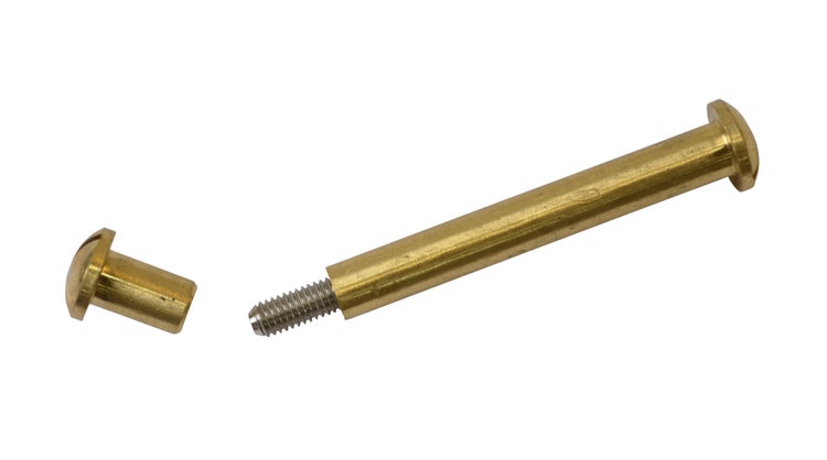 Ersatzteile Teakmöbel Ersatzschraube Messing Hülsenschraube 89-mm 3-teilig