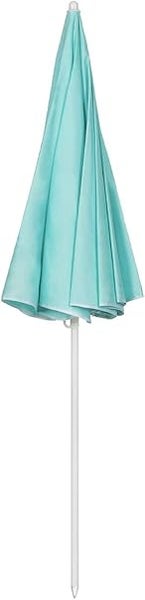 RESCH Sonnenschirm für Strand Grün, Ø 200 cm, Gartenschirm, UV-Schutz bis UPF 50+, knickbar, Sonnenschutz Balkon, tragbar, Schirmrippen aus Glasfaser