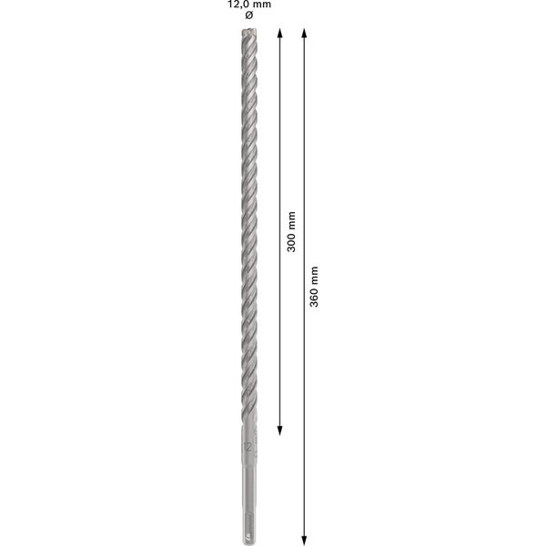 Bosch PRO SDS plus-5X Hammerbohrer 12 x 300 x 360 mm - 2608833811