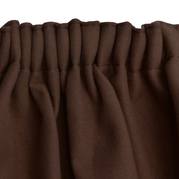 Beautissu Amelie Luna Kräuselband Vorhang thermo 2er Set 140x245cm braun