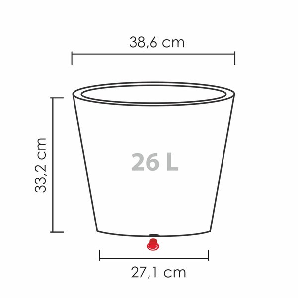 Scheurich C-Cone 40, Pflanzgefäß/Blumentopf/Pflanzkübel, | HORNBACH