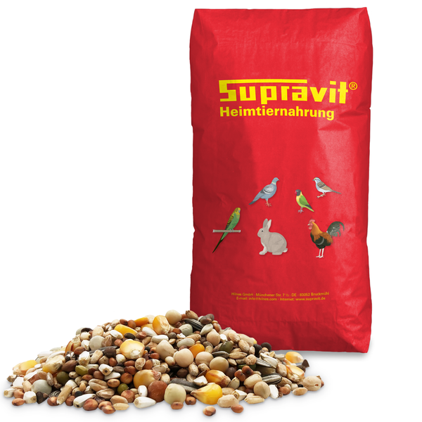 Supravit Heimtiernahrung Sack mit Tierfutter
