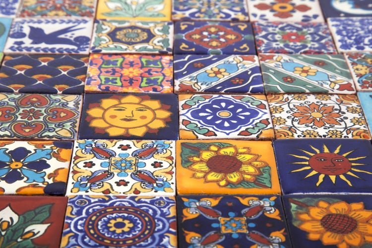 Fliesenmuster mit verschiedenen Designs