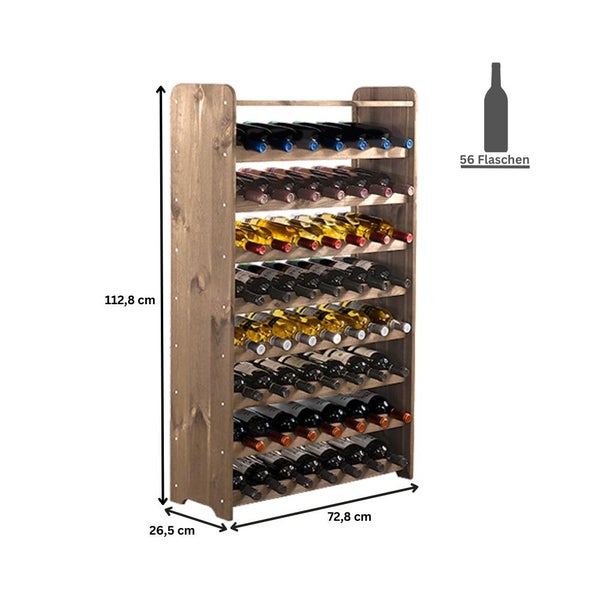 Weinlagerregale aus Holz in verschiedenen Größen und Ausführungen für die Weinlagerung