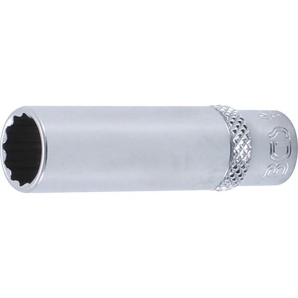 BGS Steckschlüssel-Einsatz Zwölfkant tief Antrieb Innenvierkant 6,3 mm (1/4) SW 10 mm - 10710