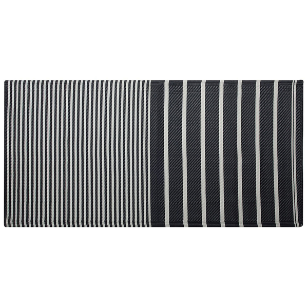 Outdoorteppich HALDIA Schwarz 90 x 180 cm