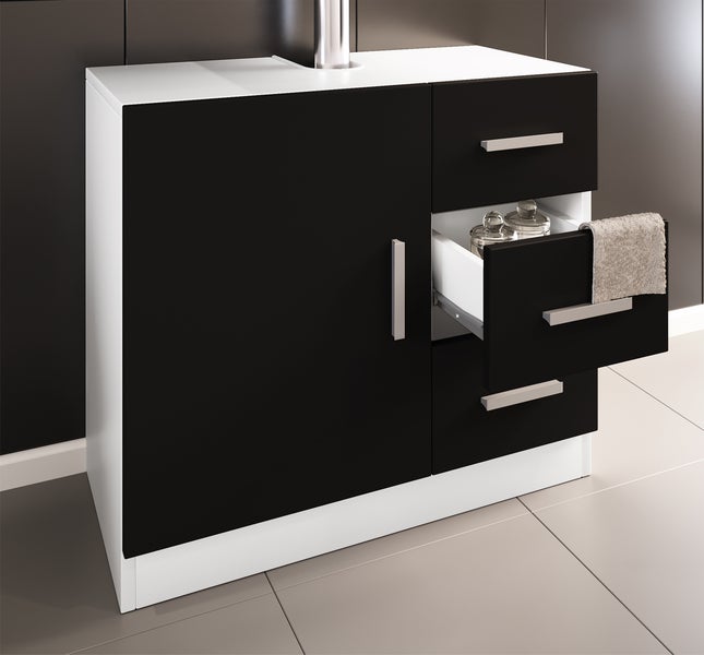 Holz Badmöbel Badunterschrank Zalo XL Schublade