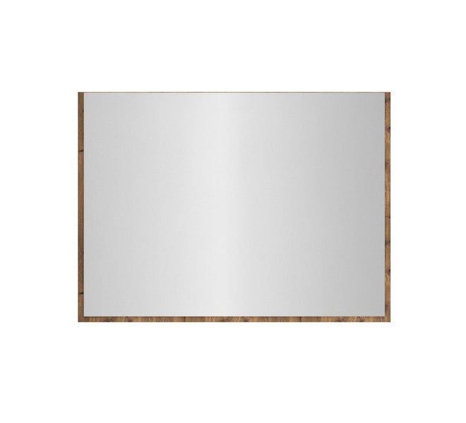 Rechteckiger Spiegel mit Holzrahmen