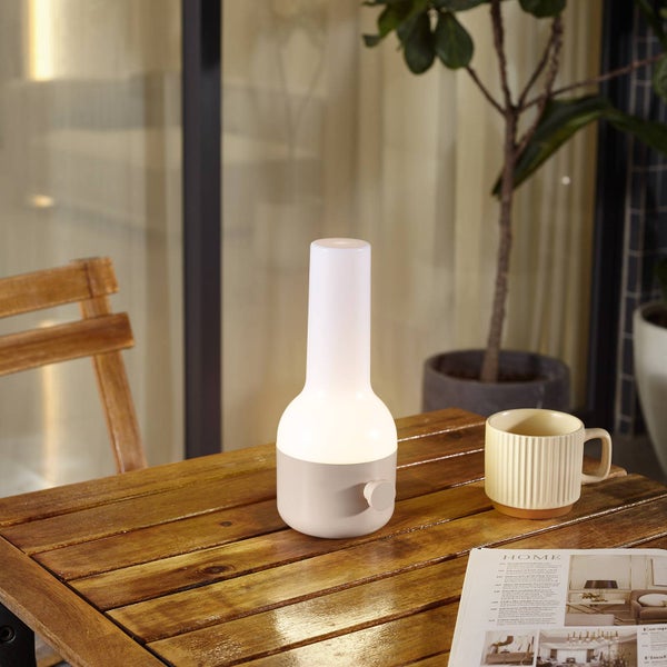 Lindby LED Isaline dimmbar (spritzwassergeschützt (Modern) in Creme (1 flammig, )