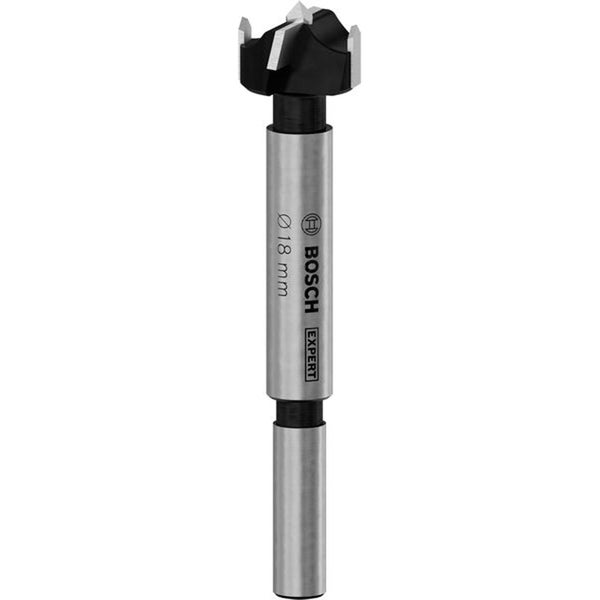 Bosch Expert Forstnerbohrer mit 18 Millimeter Durchmesser für präzise Bohrungen in Holz.