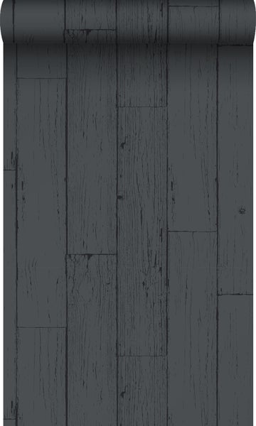 Origin Wallcoverings Tapete Holz-optik Antrazitgrau - 53 cm x 10,05 m - 347537