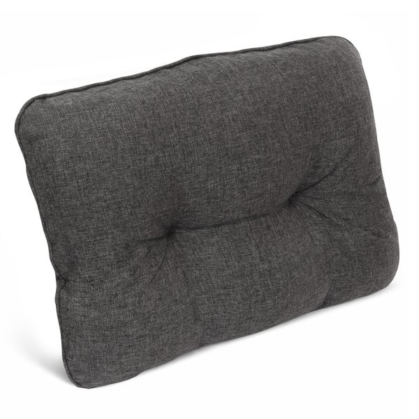 Rechteckiges Outdoor Kissen mit Steppung aus Strukturstoff