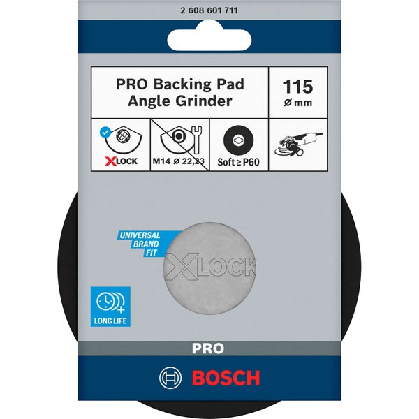 Bosch PRO Backing Pad X-Lock weich 115 mm weich - 2608601711