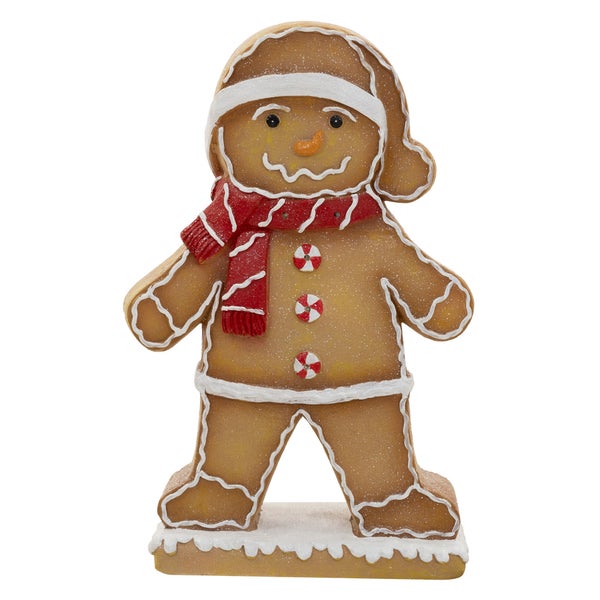 Dekorative Lebkuchenmann Figur als Weihnachtsdekoration