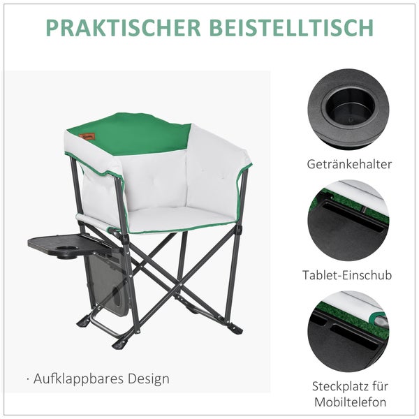 Outsunny Campingstuhl, Klappstuhl, mit Getrnkehalter, | HORNBACH