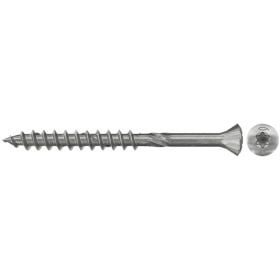 Eine Universalschraube mit Senkkopf und Torx Antrieb zur Holzverschraubung