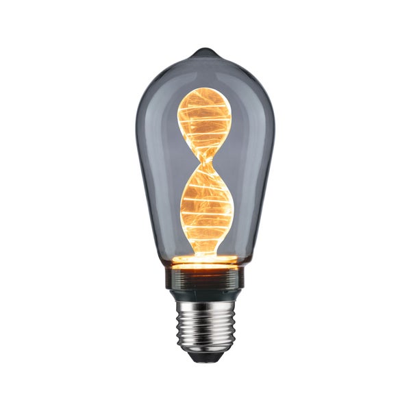 Inner Glow Edition LED Kolben Helix E27 230V 90lm 3,5W 1800K Rauchglas
