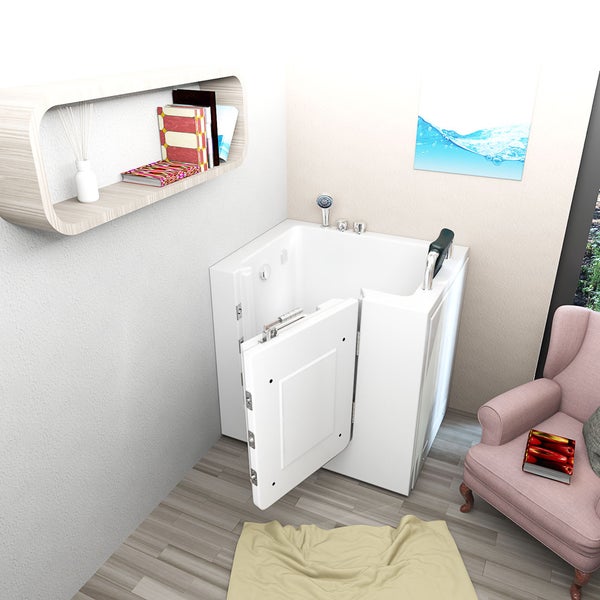 Senioren Sitzbadewanne Badewanne mit Tür S02-A-R 78x100 cm