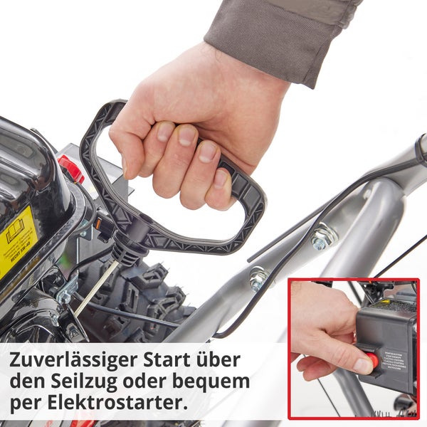 Detailaufnahme eines Seilzugs und eines Starters