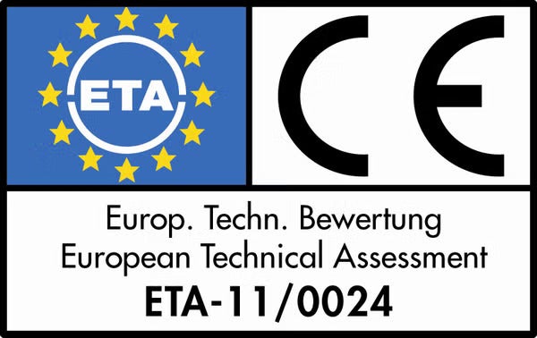 Europäische technische Bewertung ETA 11 durch 0024 und CE Kennzeichnung für Bauprodukte