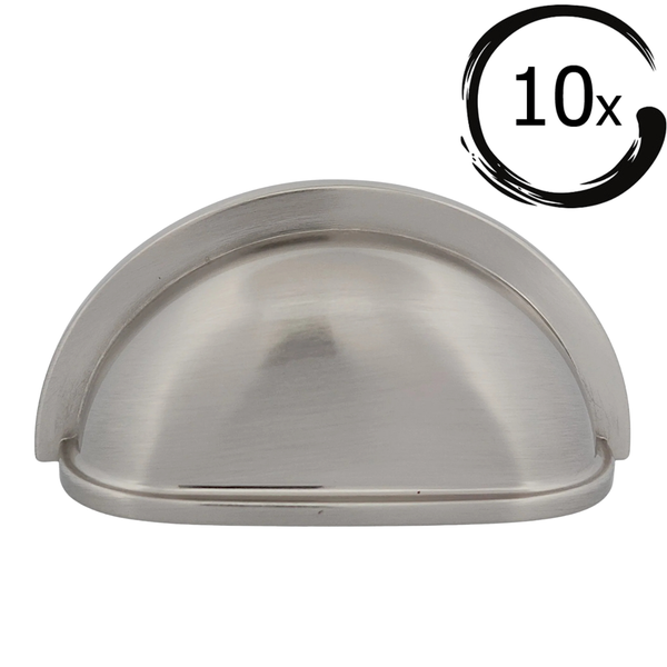 Zehn Stück Muschelgriffe