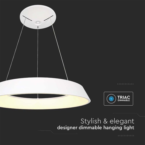 V-TAC VT-7755 - Kerzenständer - Dimmbar Pendant Lights - IP20 - White Body - 48 Watt - 5000