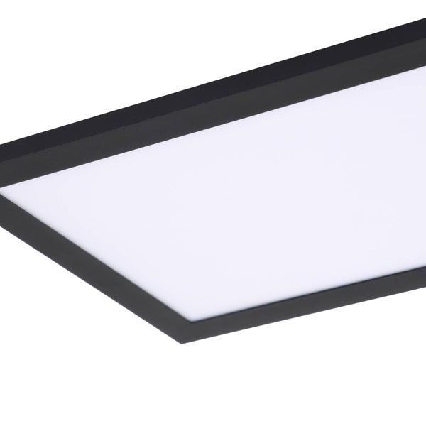 Lindby LED Deckenleuchte (LED Panel) Enhife (Modern) in Schwarz (1 flammig, ) - Lampe Deckenlampe Arbeitszimmerleuchte