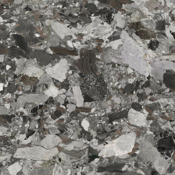 Nahaufnahme einer Bodenfliese mit Marmor-Muster