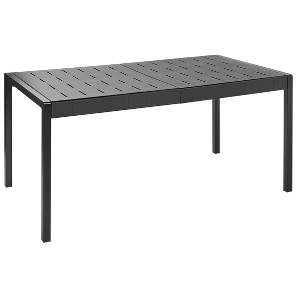 Gartentisch BARTICA 154 cm 84 cm Schwarz