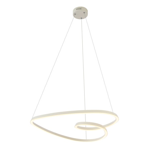 Moderne LED-Pendelleuchte mit spiralförmigem Design