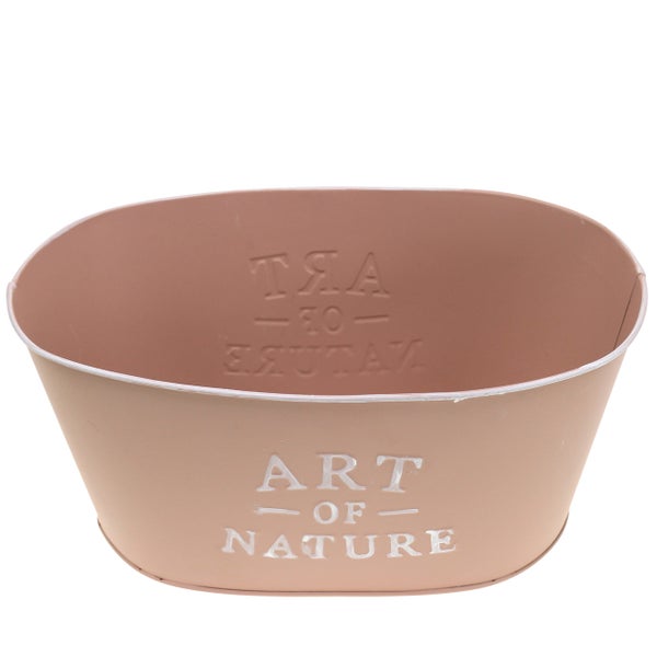 Dekorative Pflanzschale mit Schriftzug für den Innenbereich