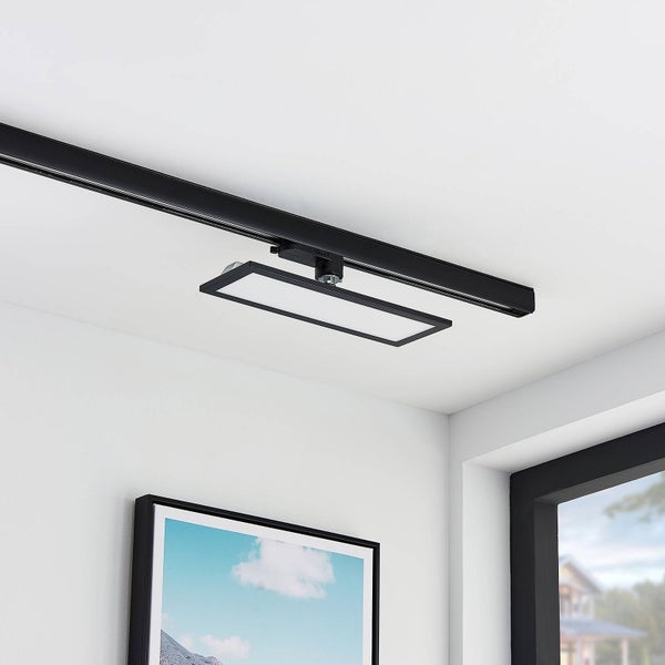 Arcchio LED Stromschienenstrahler (LED Panel) Hairis (Modern) in Schwarz (1 flammig, ) Arbeitszimmerleuchte