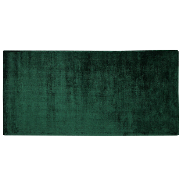 Teppich Viskose dunkelgrün 80 x 150 cm GESI II