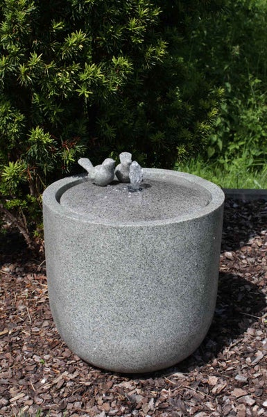 Gartenbrunnen Terrassenbrunnen FoBirds sandstein 37x42 cm Led 10883