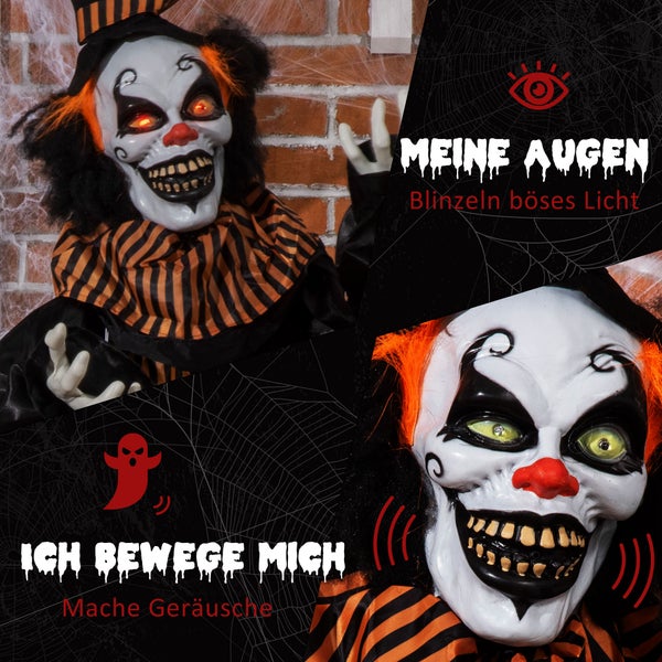 Outsunny Halloween Dekoration, 120L x 20B x 170H cm, Polyester, Mehrfarbig