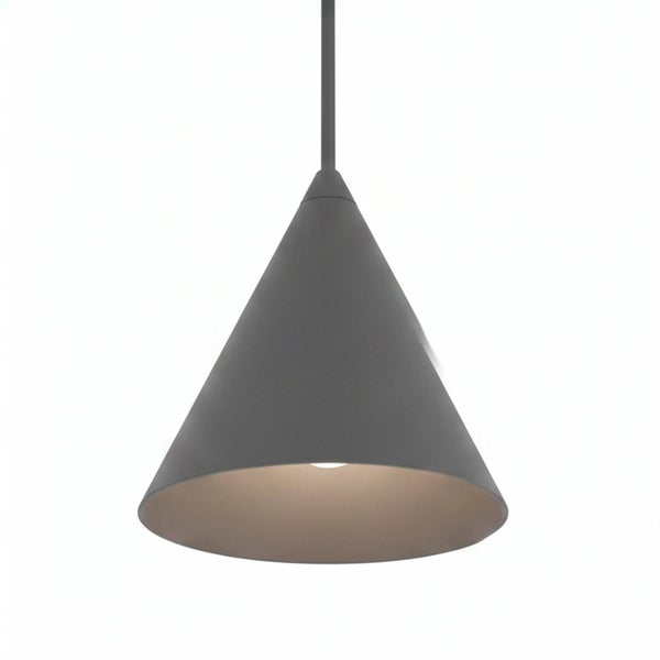 Moderne kegelförmige Pendelleuchte aus Metall zur Deckenmontage