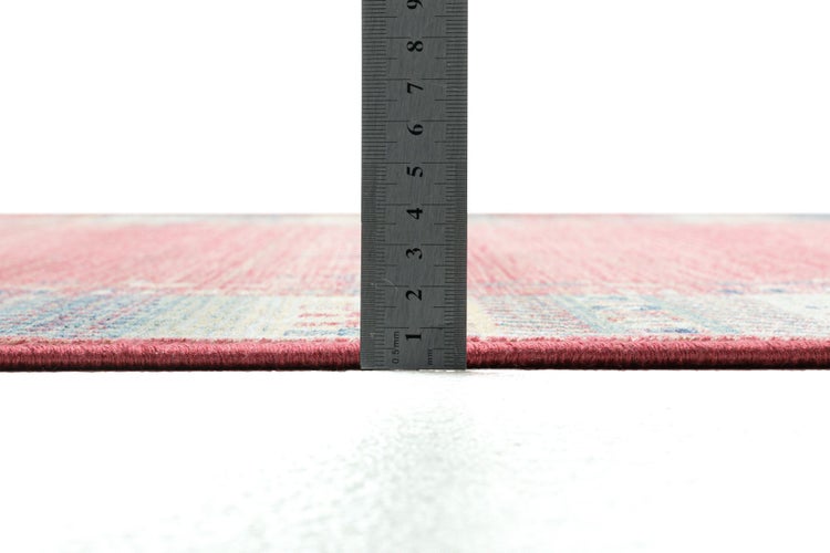 Gewebter Teppich mit Glanz Cherina Rot 80x150 cm