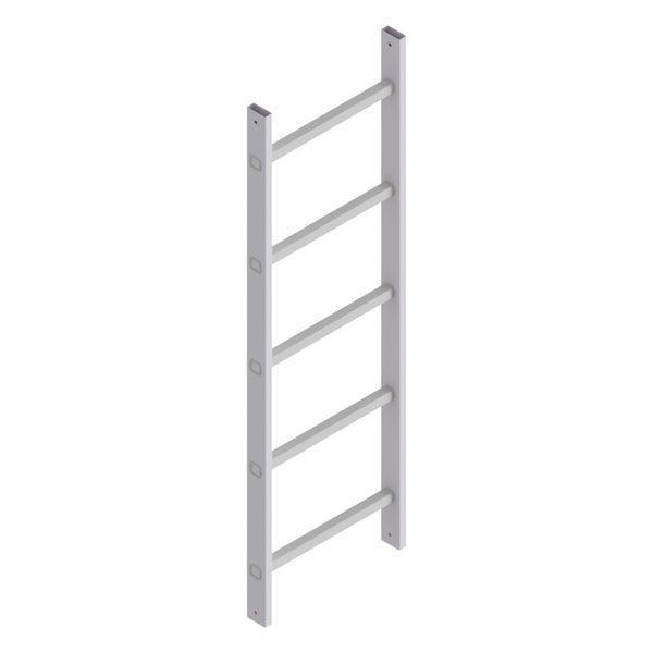 Holzleiter mit fünf Sprossen für den Innenbereich