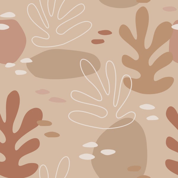 Abstraktes Blätter Tapetenmuster